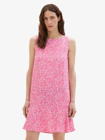 TOM TAILOR Καλοκαιρινό φόρεμα σε ροζ: μπροστά
