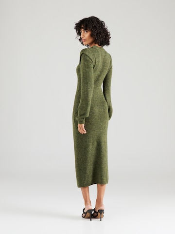 Rochie tricotat 'KIARA' de la SOMETHINGNEW pe verde