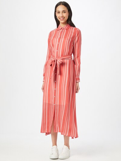 Rochie tip bluză 'Ermeta' HUGO pe roșu orange / alb, Vizualizare model