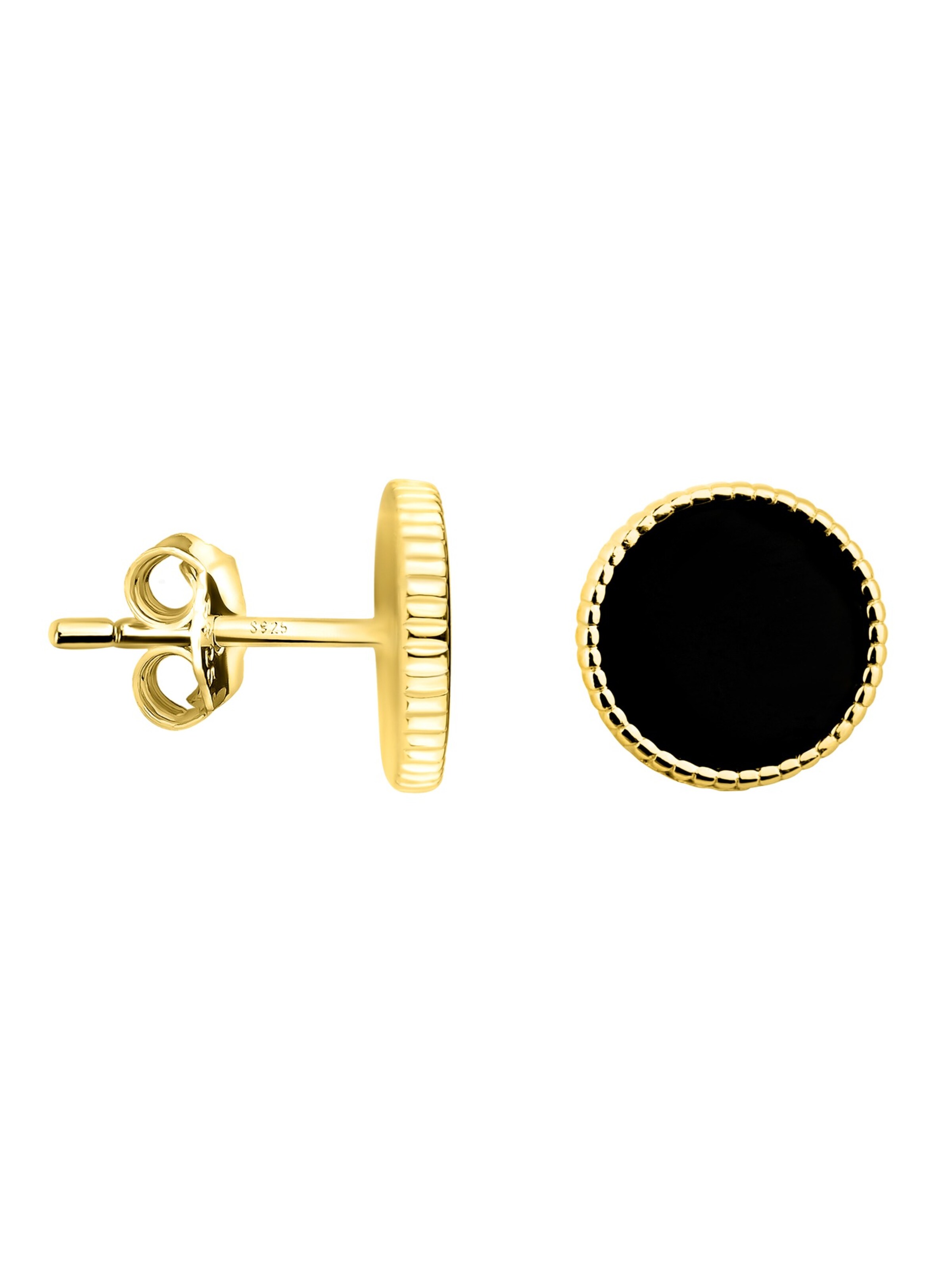 Sofia Milani Ohrringe 'Circle'‌‌‌ in Gold: Vorderseite