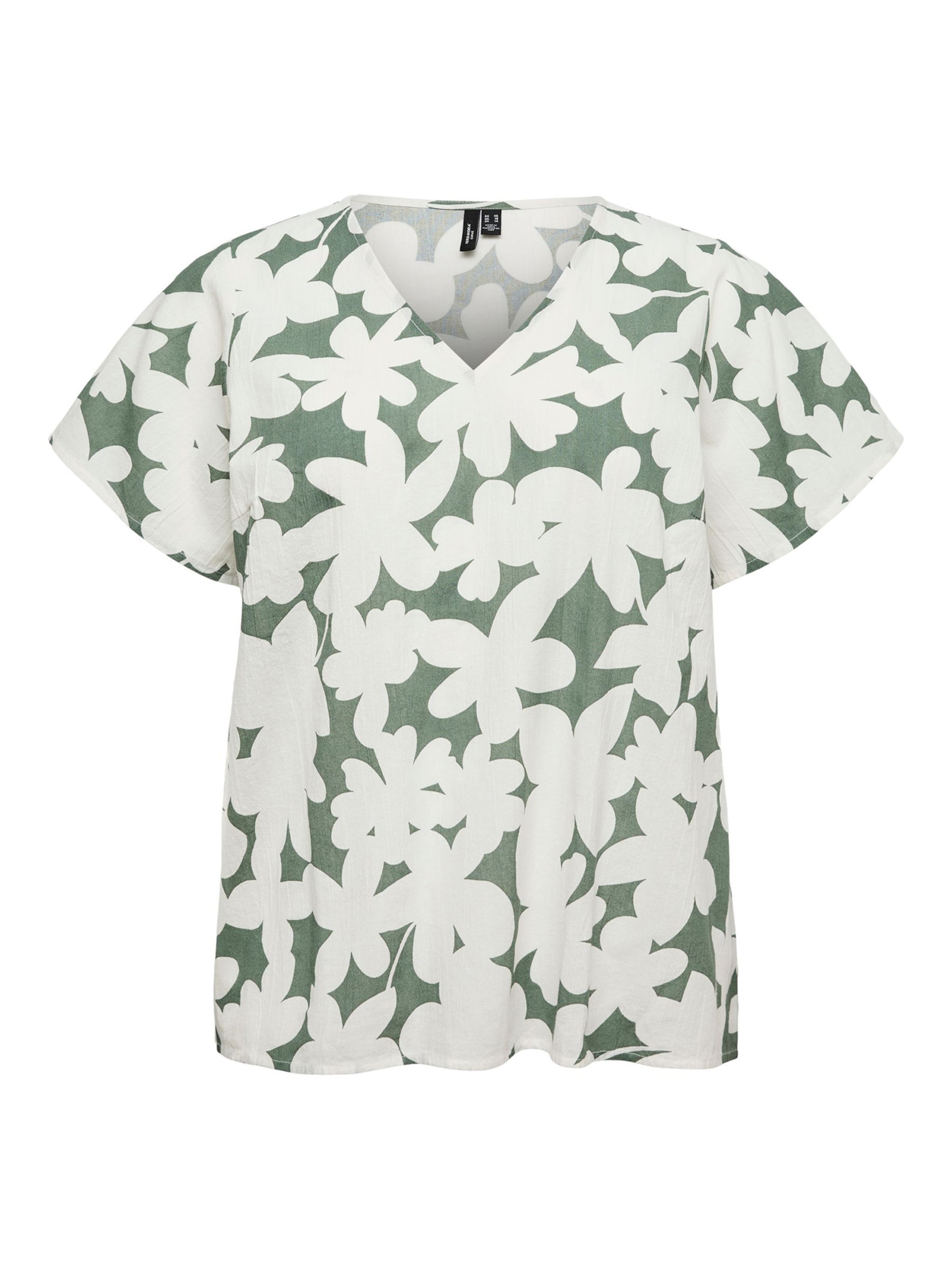 Vero Moda Curve Blouse 'VMCDICTHE' in Green: front