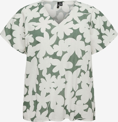 Palaidinė 'VMCDICTHE' iš Vero Moda Curve, spalva – smaragdinė spalva / balkšva, Prekių apžvalga