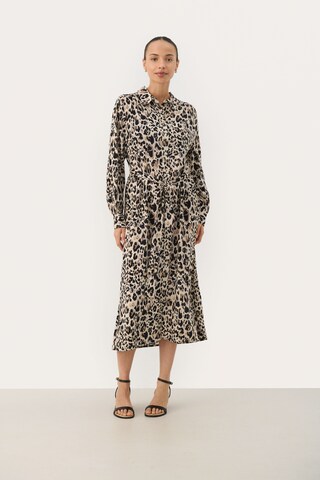 Robe 'Meluca' Part Two en marron