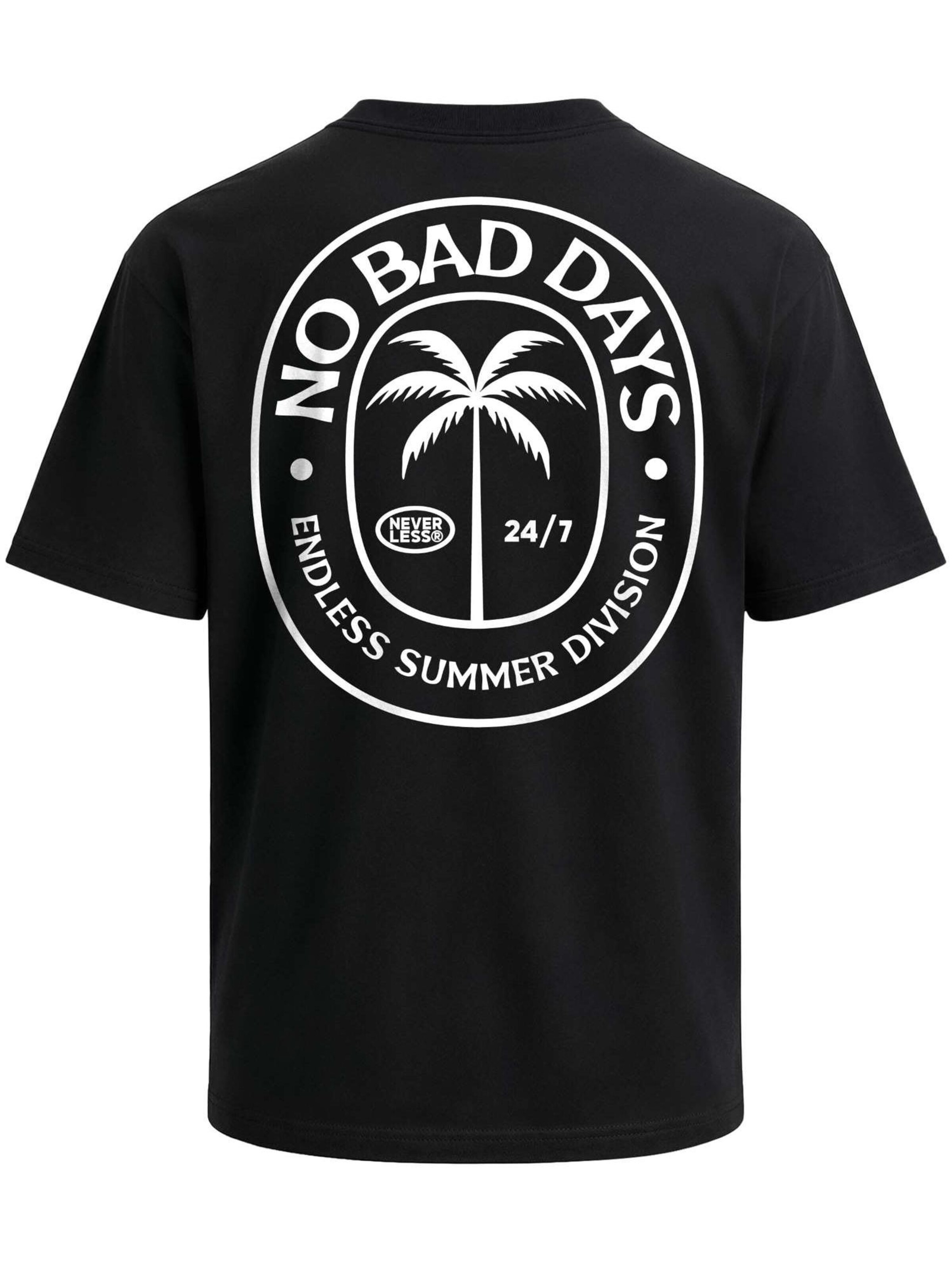 Neverless Shirt 'Summer Division'‌‌‌‌‌‌‌‌ in Schwarz