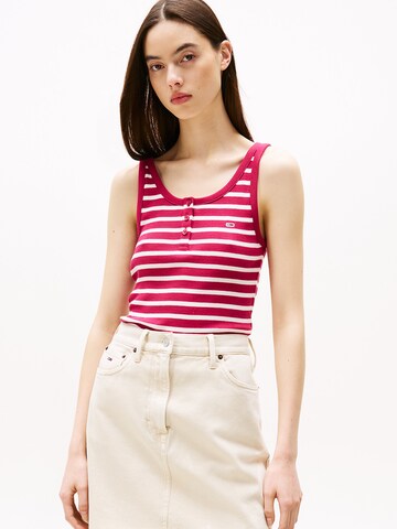 Tommy Jeans Top in Red: front