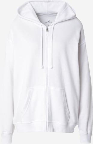 HOLLISTER Bluza rozpinana w kolorze biały: przód