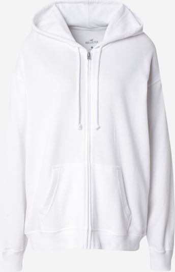 HOLLISTER Sweat jacket in White, Item view