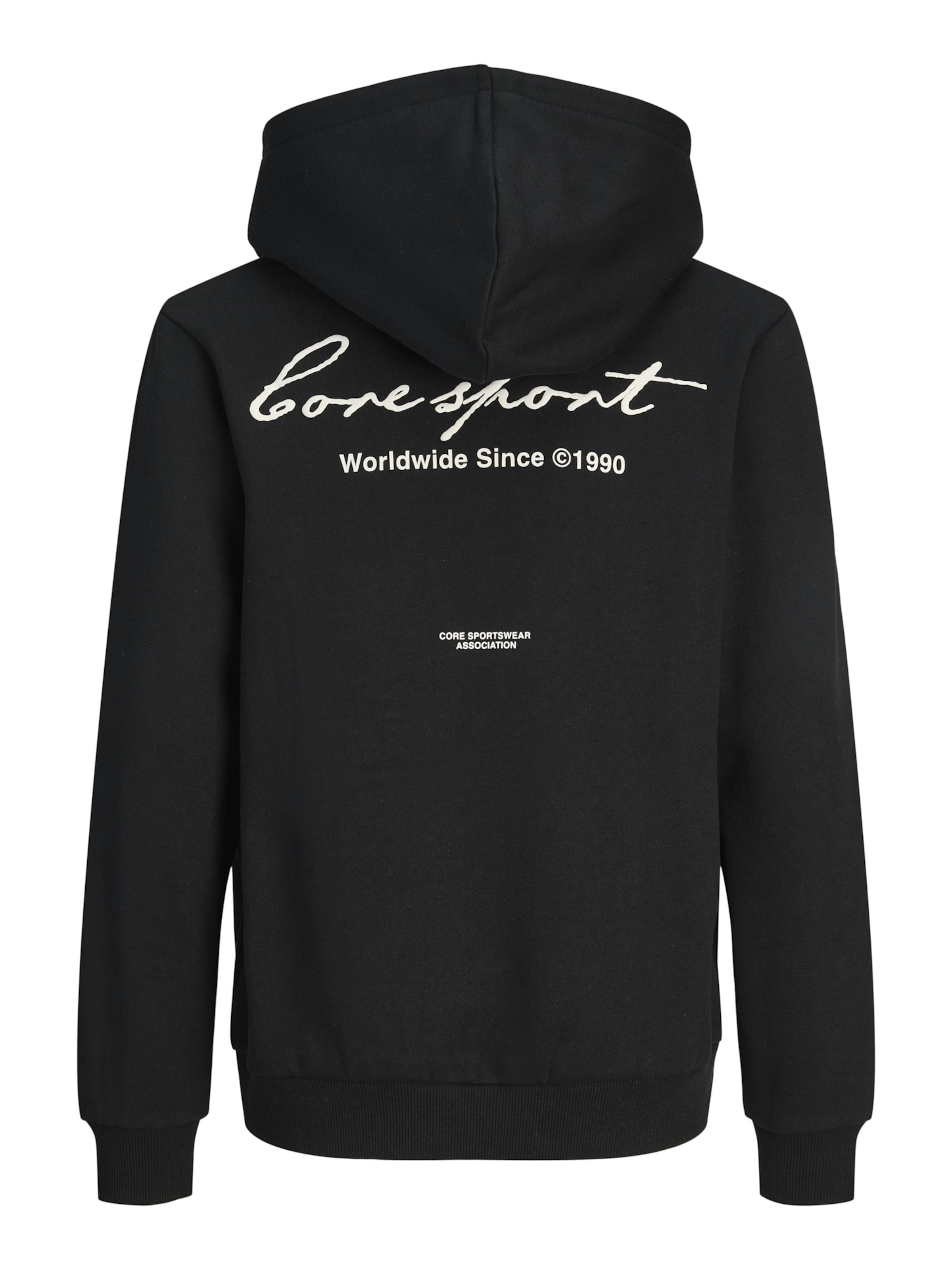 Sweat 'Dust Script' Jack & Jones Junior en noir