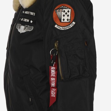 ALPHA INDUSTRIES Talvitakki ' Injector III Air Force ' värissä musta