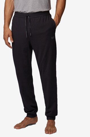 Effilé Pantalon de pyjama BOSS en noir