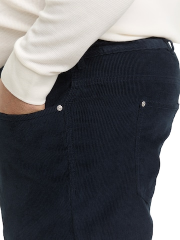 TOM TAILOR Men + Regular Trousers in Blue