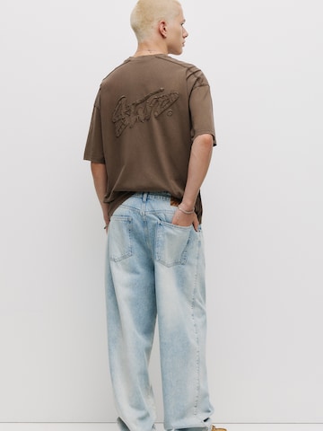 T-Shirt 'STWD' Pull&Bear en marron