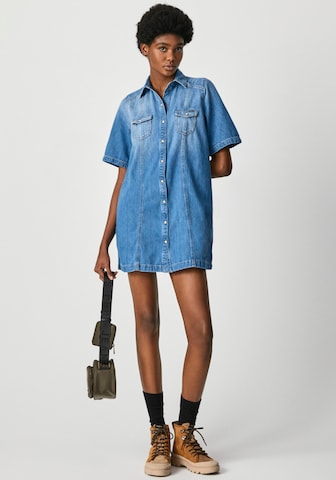 Pepe Jeans Shirt Dress 'Holly' in Blue