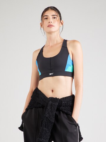 Reebok - Soutien Bustier Soutien de desporto 'LUX' em preto: frente