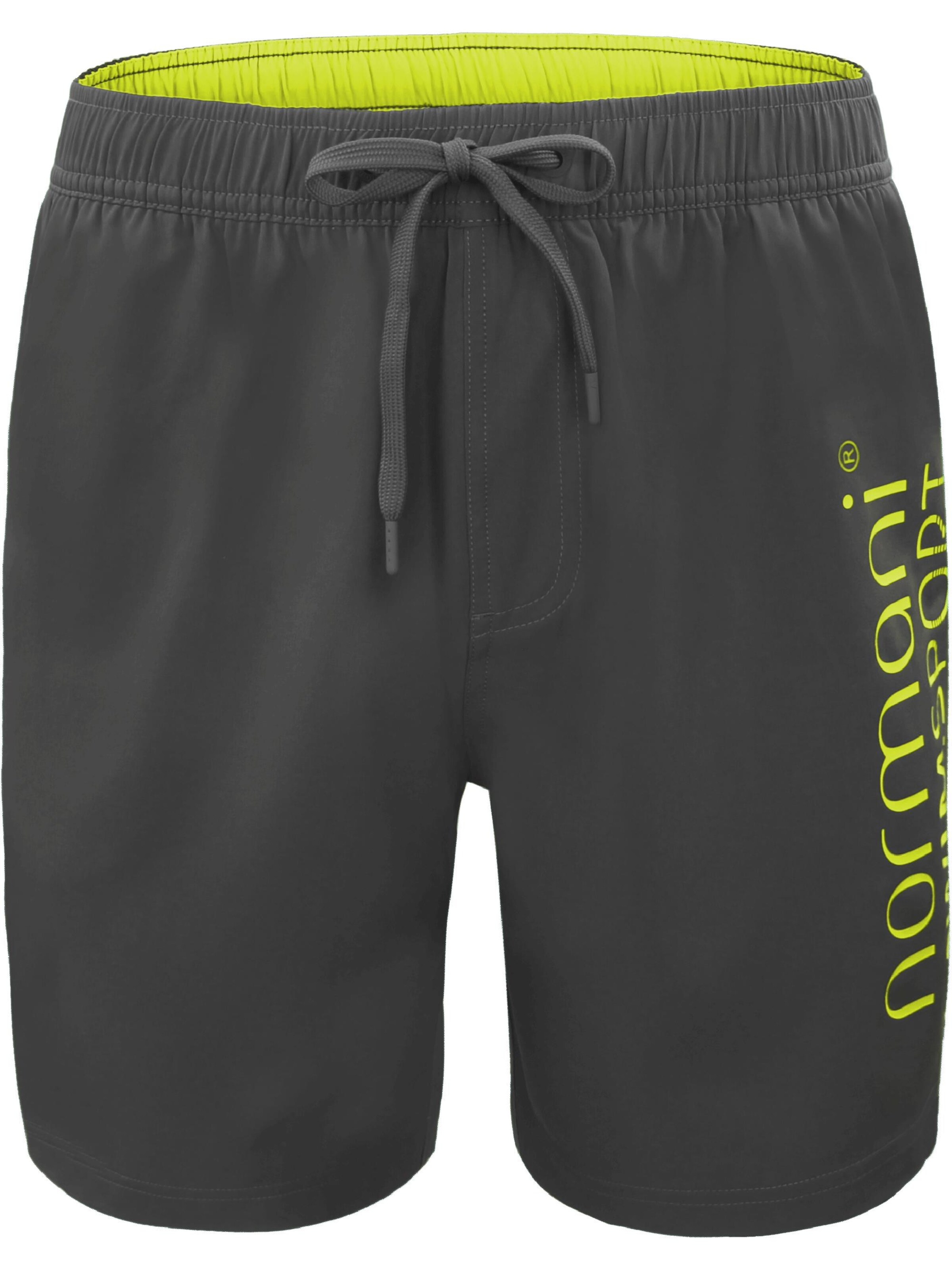 normani Zwemshorts 'Nio' in Grijs: voorkant