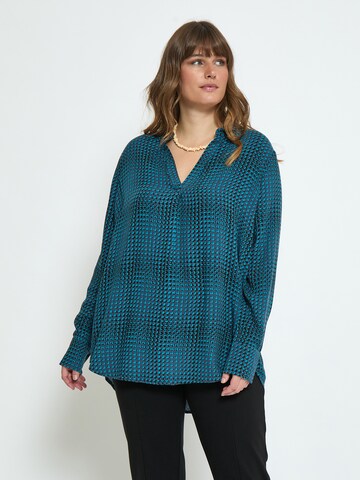 Peppercorn Blouse 'Palmer' in Blauw: voorkant
