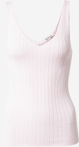 Soft Rebels Knitted top 'Sif' in Pink: front