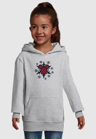 Sweat 'Mickey Mouse - Gingham Snowflake' ABSOLUTE CULT en gris : devant