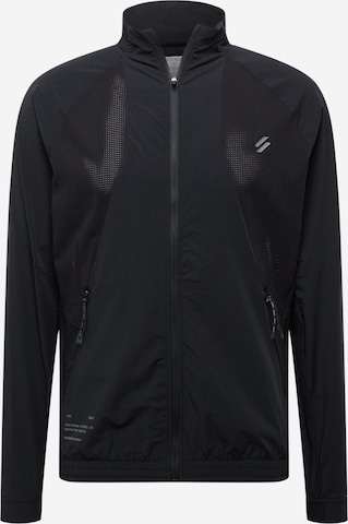 Superdry Trainingsjacke in Schwarz: predná strana