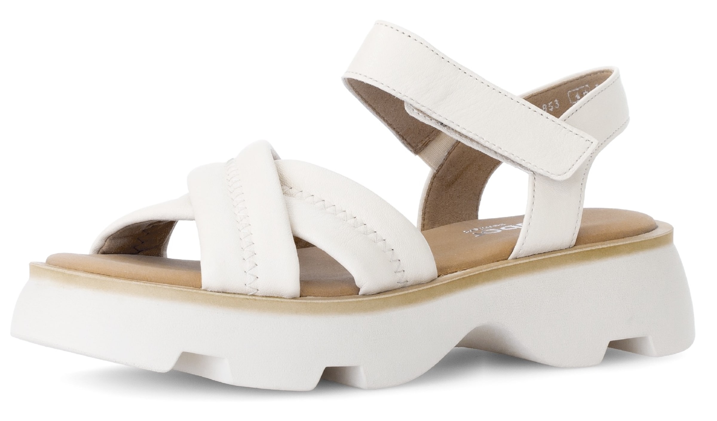 GABOR Strap Sandals in Beige: front