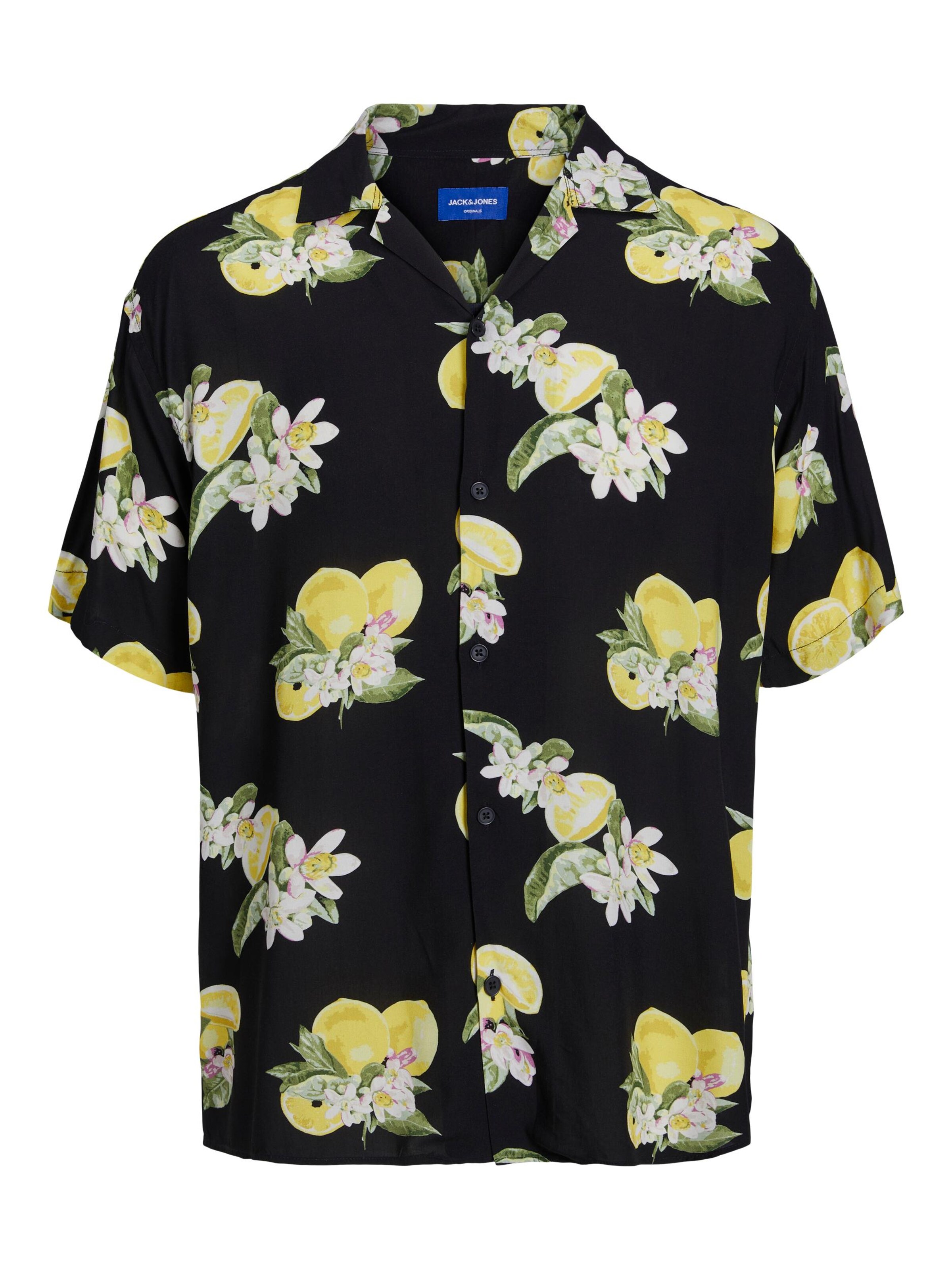 Coupe regular Chemise 'JORLuke' JACK & JONES en noir : devant