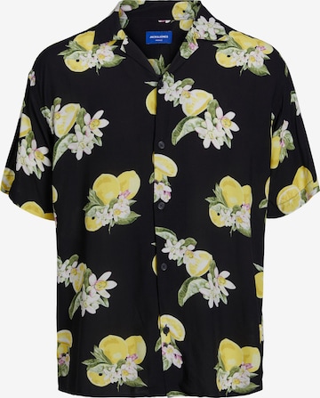 Coupe regular Chemise 'JORLuke' JACK & JONES en noir : devant