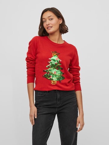 VILA Sweater 'Season' in Red: front