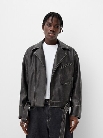 Veste mi-saison Bershka en noir : devant