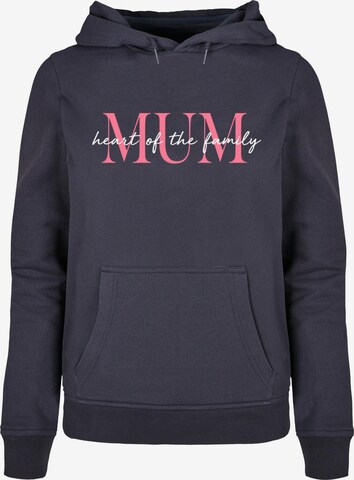 ABSOLUTE CULT Sweatshirt 'Mother's Day - Heart Of The Family' in Blauw: voorkant
