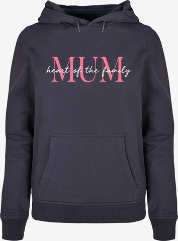 ABSOLUTE CULT Sweatshirt 'Mother's Day - Heart Of The Family' in Blau: predná strana