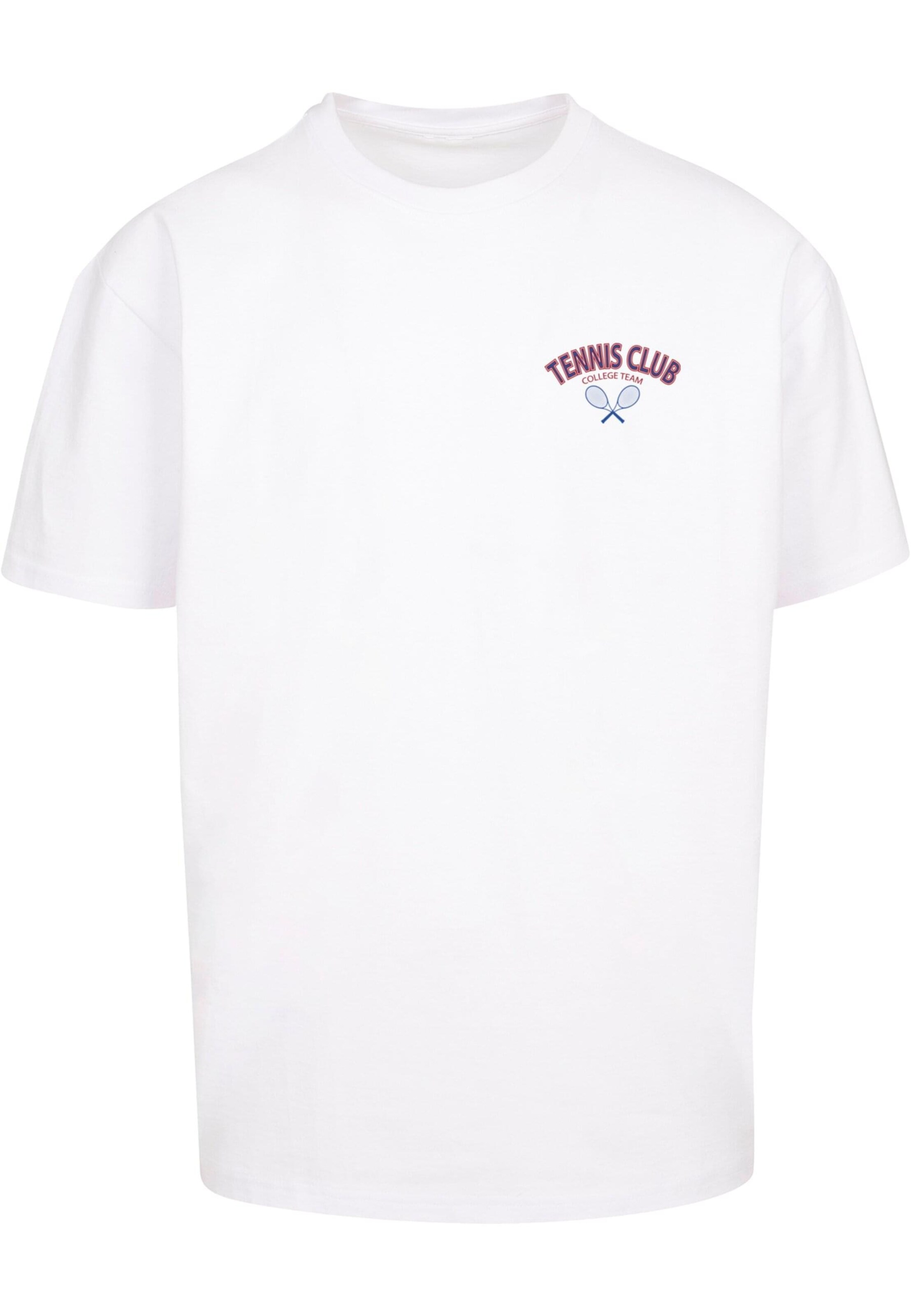Merchcode Shirt 'College Club' in Wit: voorkant
