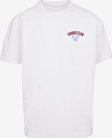 Merchcode Shirt 'College Club' in Wit: voorkant