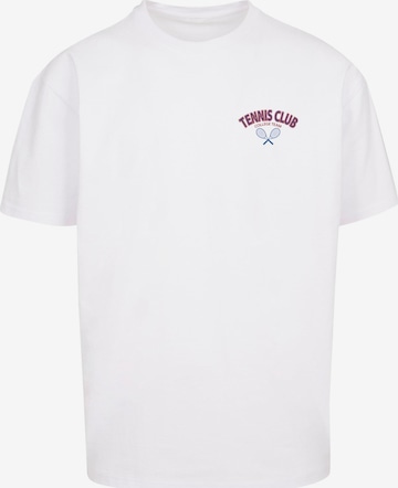 Merchcode Shirt 'College Club' in Wit: voorkant