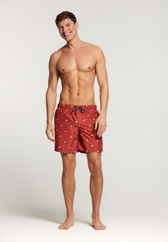 Shorts de bain Shiwi en rouge