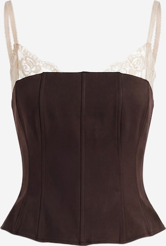 hzl the label Top in Brown: front