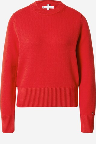 Pull-over TOMMY HILFIGER en rouge : devant