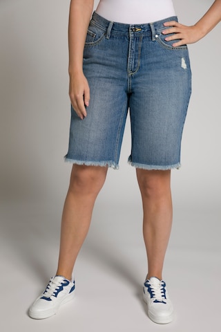 Ulla Popken Regular Jeans in Blauw: voorkant