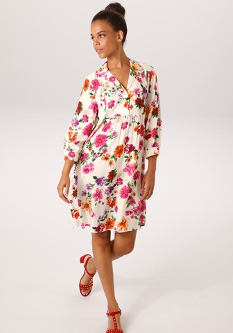 Aniston CASUAL Blusenkleid in Beige