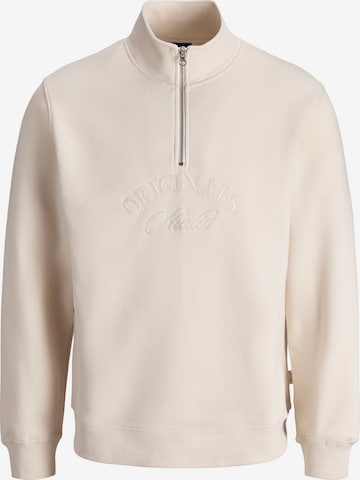 JACK & JONES Sweatshirt in Beige: Vorderseite
