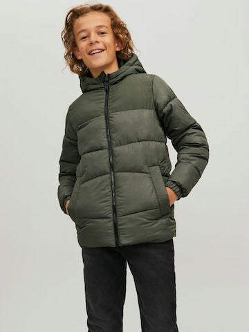 Veste d’hiver 'Chilli' Jack & Jones Junior en vert : devant