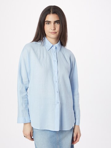 Stefanel Blouse in Blauw: voorkant