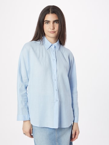 Stefanel - Blusa em azul: frente