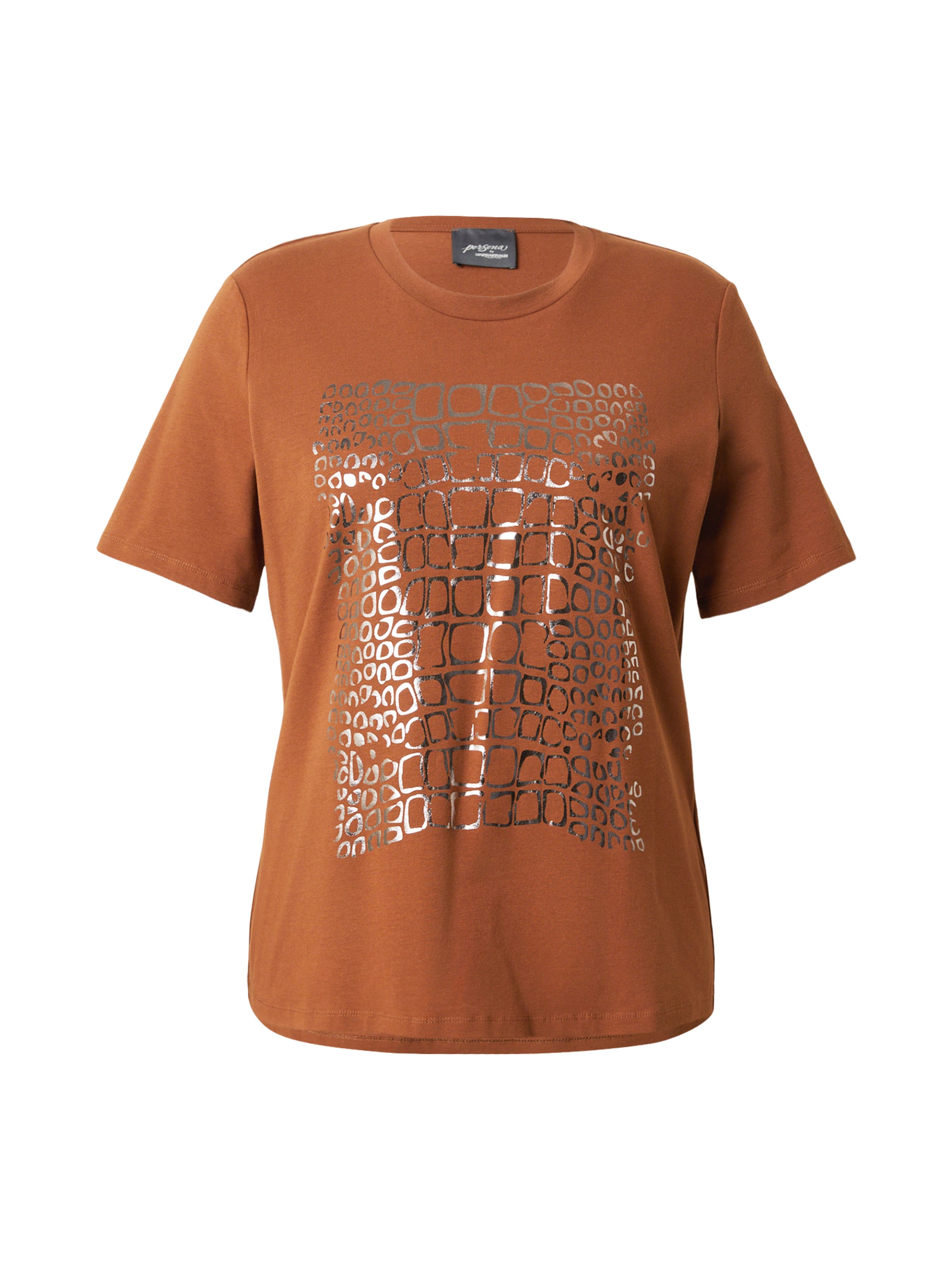Persona by Marina Rinaldi Shirt 'STRANO' in Brown: front