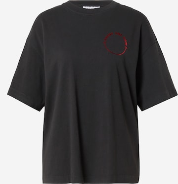 CATWALK JUNKIE Shirt 'ENJOY' in Grey: front