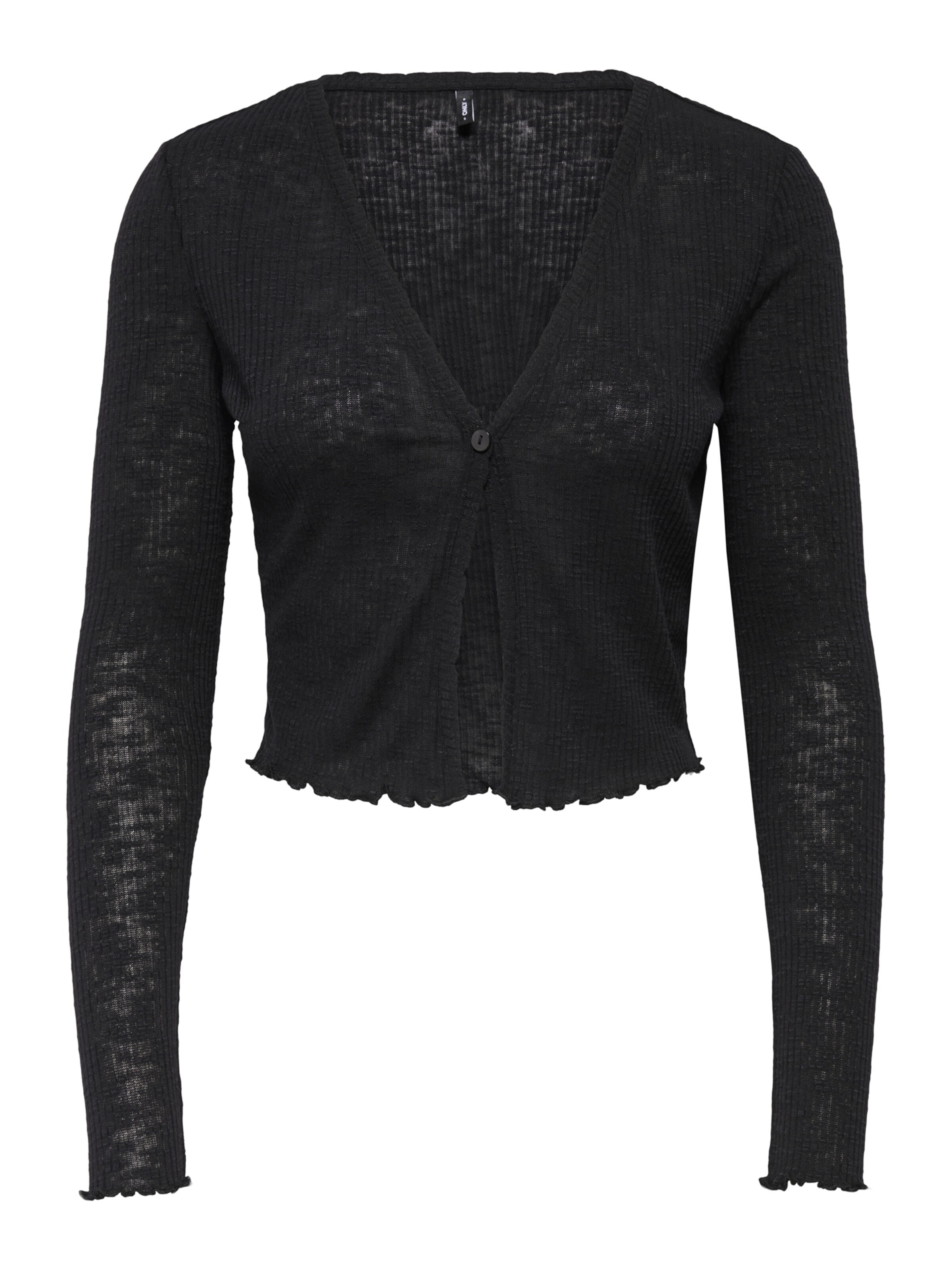 ONLY Knit Cardigan in Black: front
