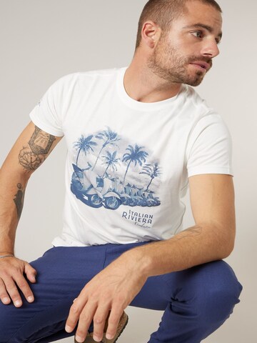 T-Shirt 'Lambrate' Deeluxe en blanc