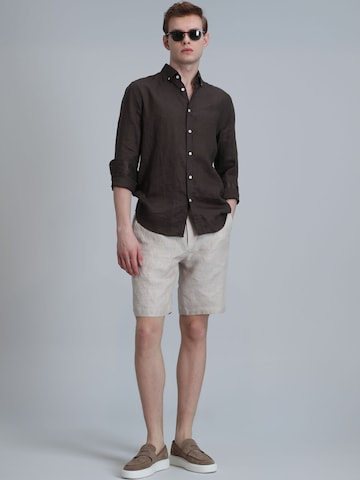 Lufian Slim fit Trousers 'Zegler' in Beige
