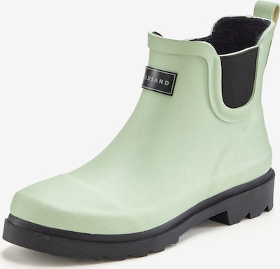 Elbsand Bottes en caoutchouc en vert pastel / noir, Vue avec produit