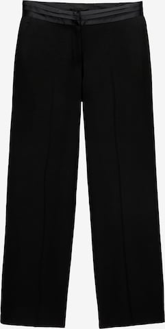 Pull&Bear Loosefit Suorat housut värissä musta: etupuoli