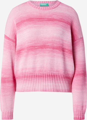 UNITED COLORS OF BENETTON Sveter - Ružová: predná strana